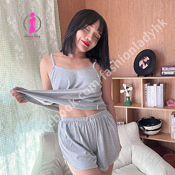Camisole shorts pajamas set (Silk Fabric) 吊帶背心短褲睡衣套裝 (仿真絲) FLP000011